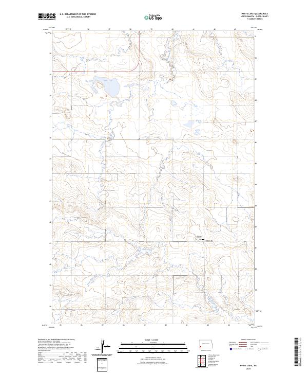 White Lake, ND — USGS 7.5-minute topo (2024)