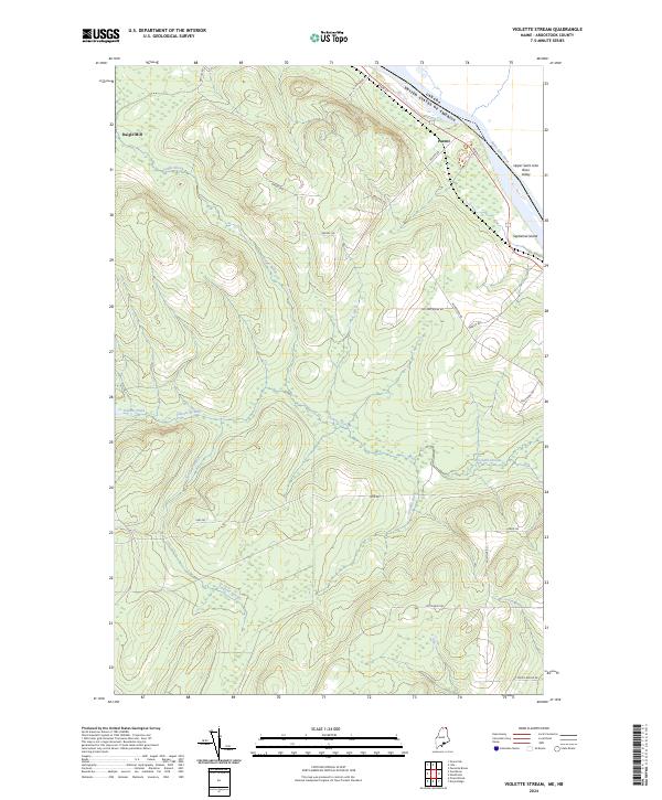 Violette Stream, ME-NB — USGS 7.5-minute topo (2024)