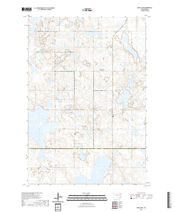 Swan Lake, SD — USGS 7.5-minute topo (2021)