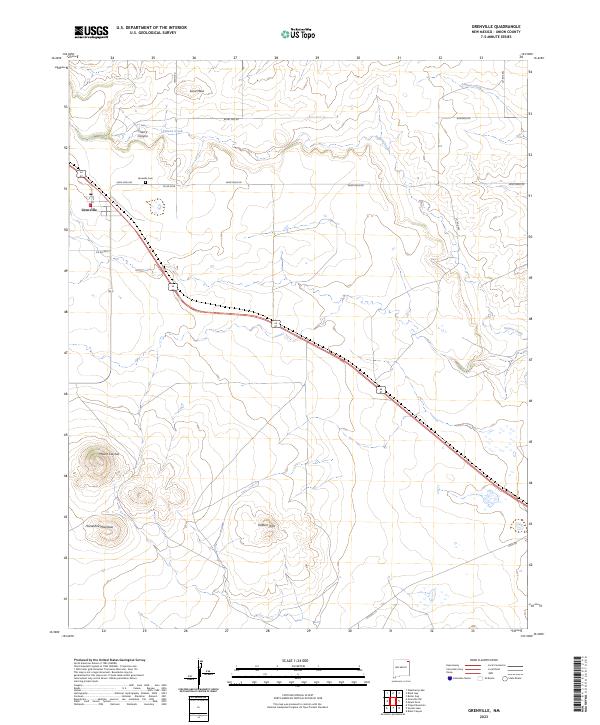 Grenville, NM — USGS 7.5-minute topo (2023)