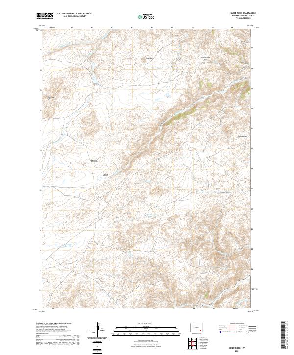Guide Rock, WY — USGS 7.5-minute topo (2021)