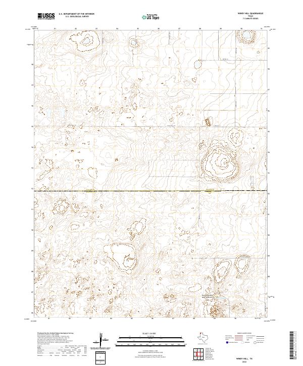 Windy Hill, TX — USGS 7.5-minute topo (2022)