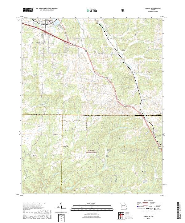 Cabool SE, MO — USGS 7.5-minute topo (2021)