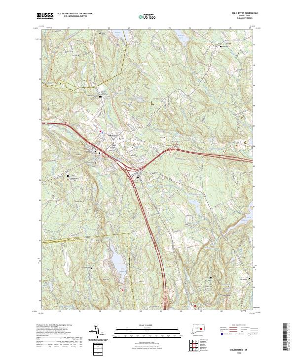 Colchester, CT — USGS 7.5-minute topo (2024)