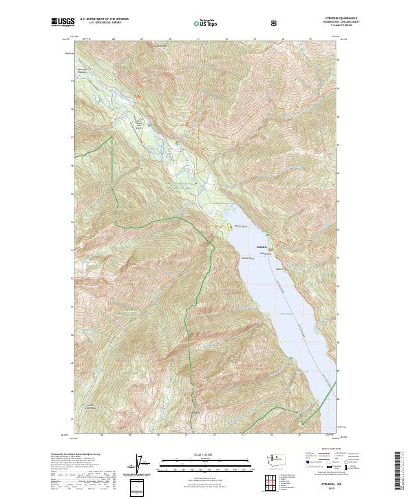 Stehekin, WA — USGS 7.5-minute topo (2023)