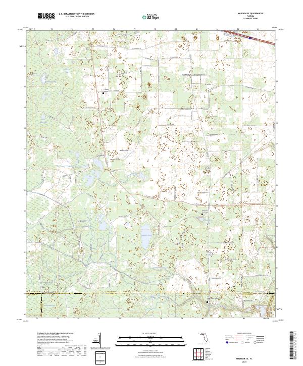 Madison SE, FL — USGS 7.5-minute topo (2024)