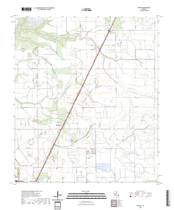 Fenton, LA — USGS 7.5-minute topo (2024)