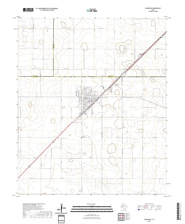 Seagraves, TX — USGS 7.5-minute topo (2022)