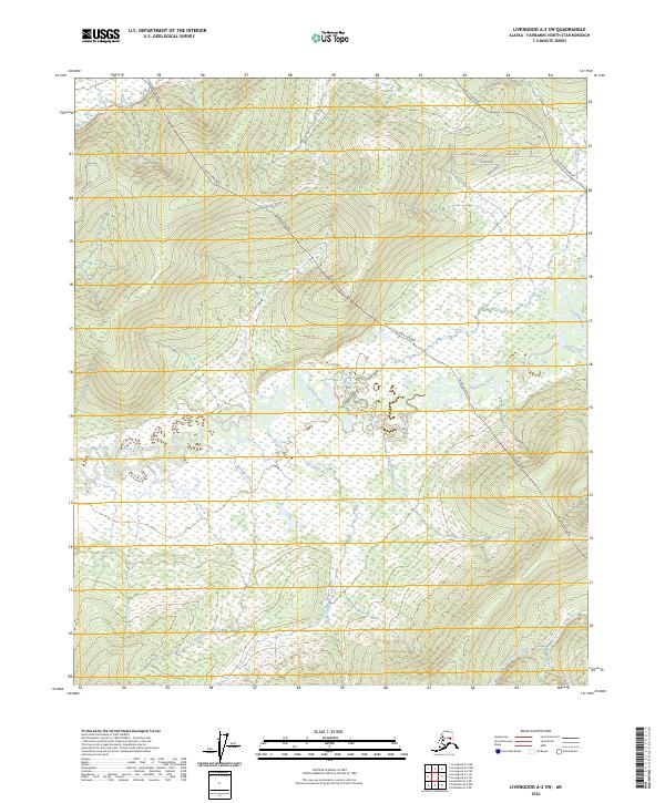 Livengood A-2 SW, AK — USGS 7.5-minute topo (2024)