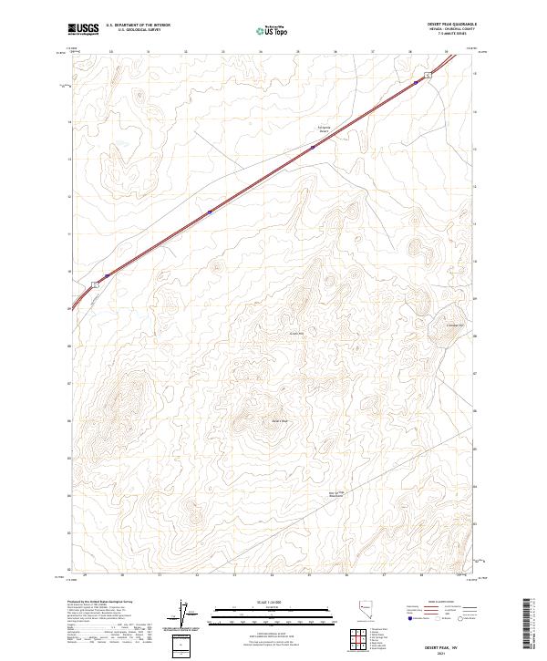 Desert Peak, NV — USGS 7.5-minute topo (2021)