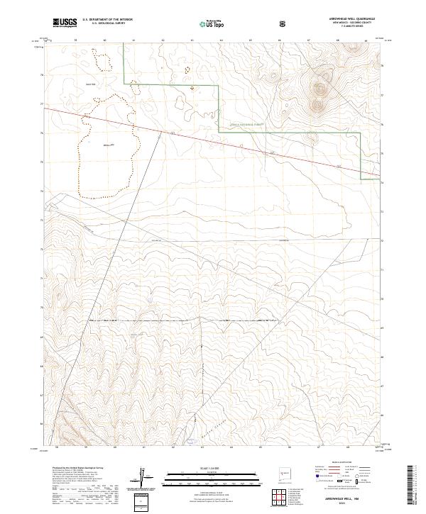 Arrowhead Well, NM — USGS 7.5-minute topo (2023)