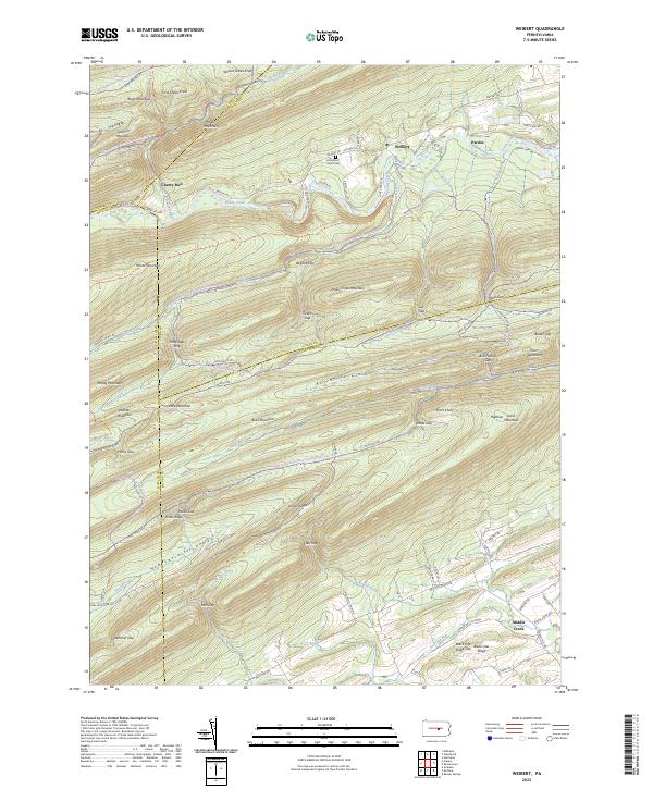Weikert, PA — USGS 7.5-minute topo (2023)