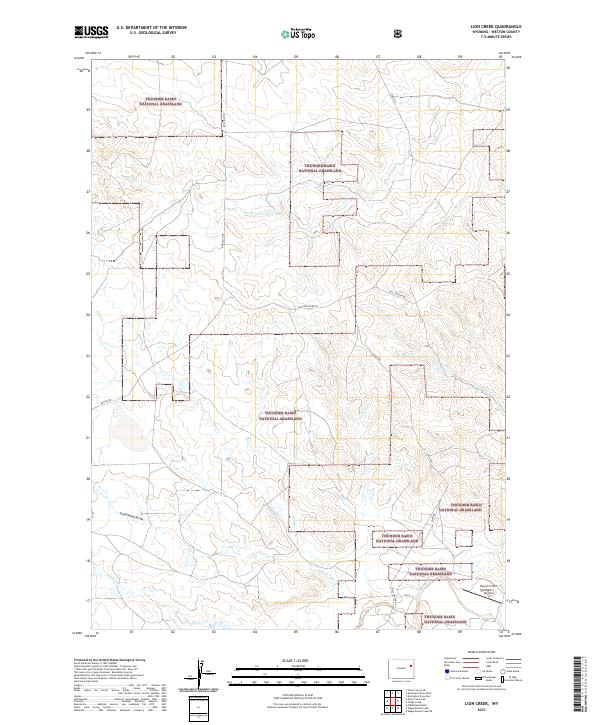 Lion Creek, WY — USGS 7.5-minute topo (2021)