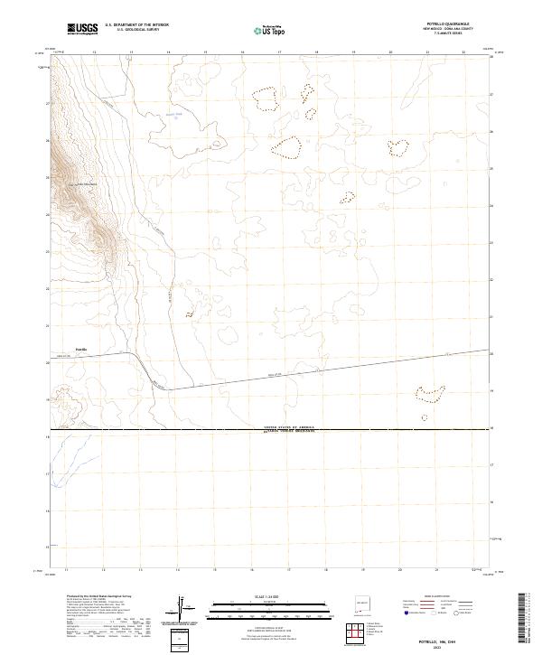 Potrillo, NM,CHH, US — USGS 7.5-minute topo (2023)