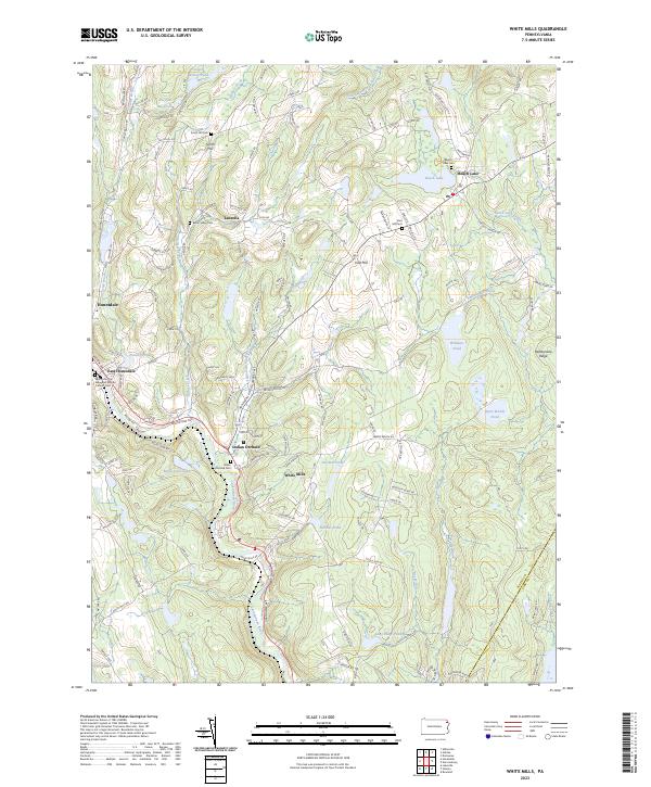 White Mills, PA — USGS 7.5-minute topo (2023)