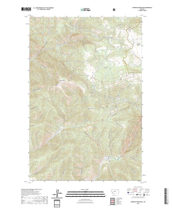 Hogback Mountain, MT — USGS 7.5-minute topo (2024)