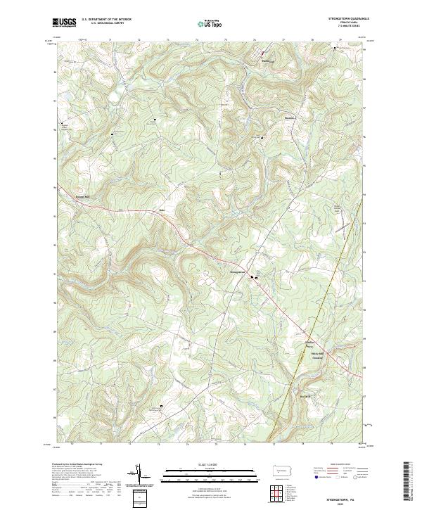 Strongstown, PA — USGS 7.5-minute topo (2023)