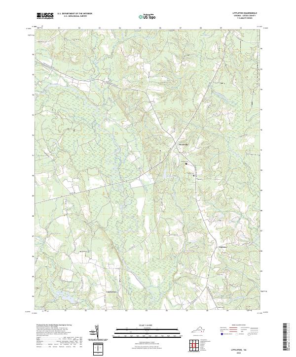 Littleton, VA — USGS 7.5-minute topo (2022)