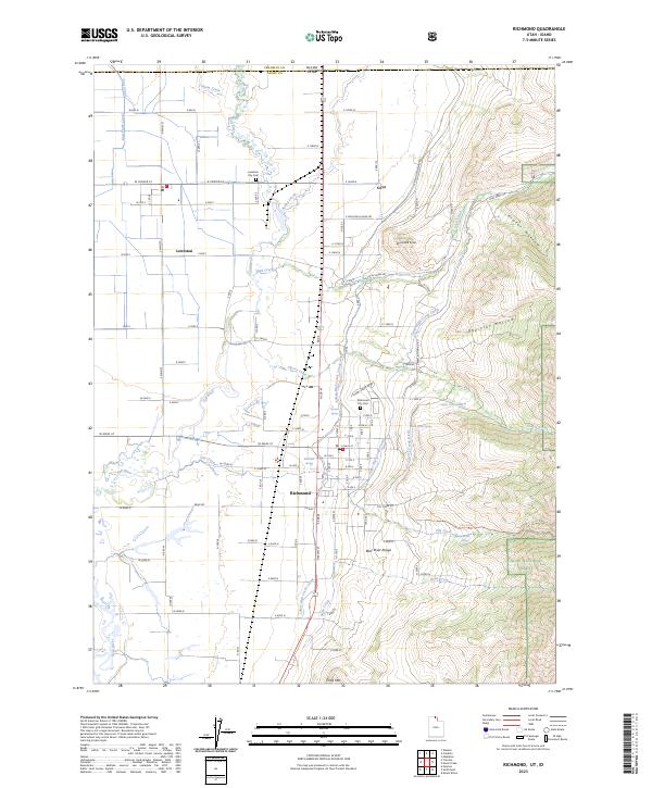 Richmond, UT-ID — USGS 7.5-minute topo (2023)