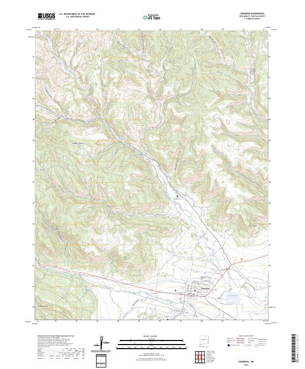 Cimarron, NM — USGS 7.5-minute topo (2023)