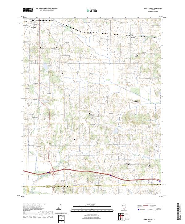 Burnt Prairie, IL — USGS 7.5-minute topo (2024)