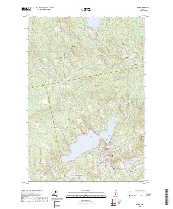 Dexter, ME — USGS 7.5-minute topo (2024)