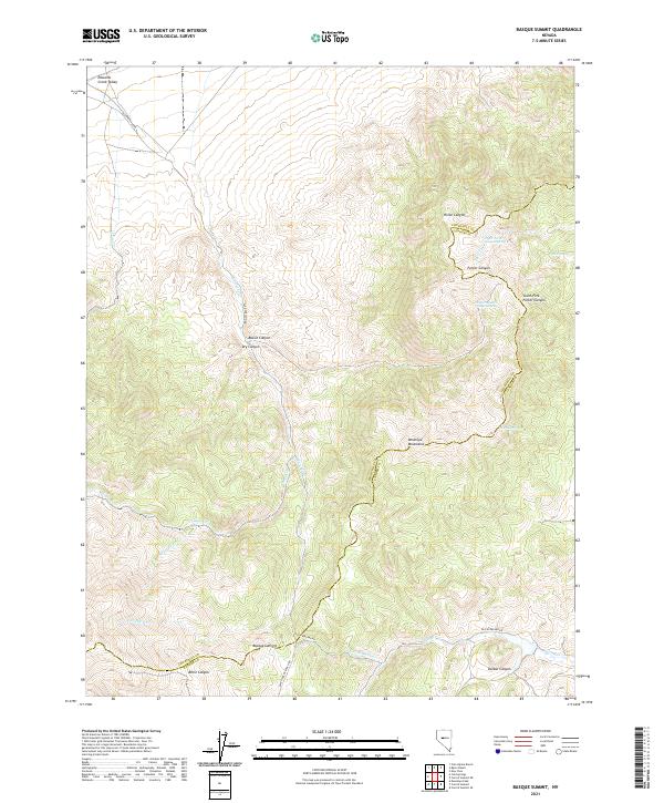 Basque Summit, NV — USGS 7.5-minute topo (2021)