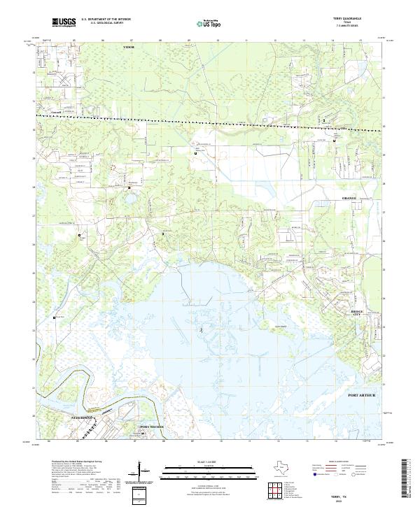 Terry, TX — USGS 7.5-minute topo (2022)