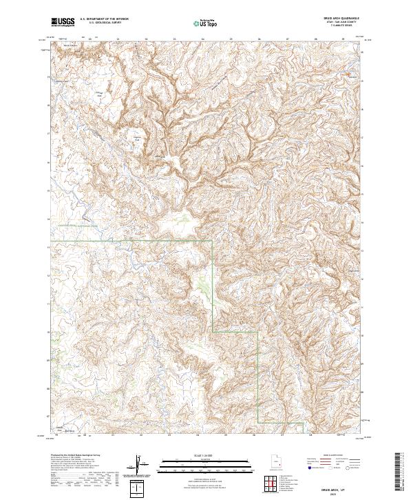 Druid Arch, UT — USGS 7.5-minute topo (2023)