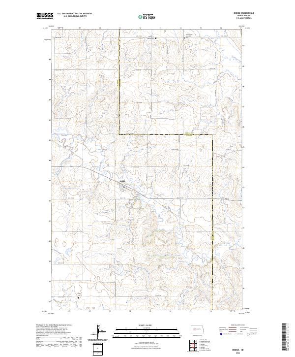 Dodge, ND — USGS 7.5-minute topo (2024)