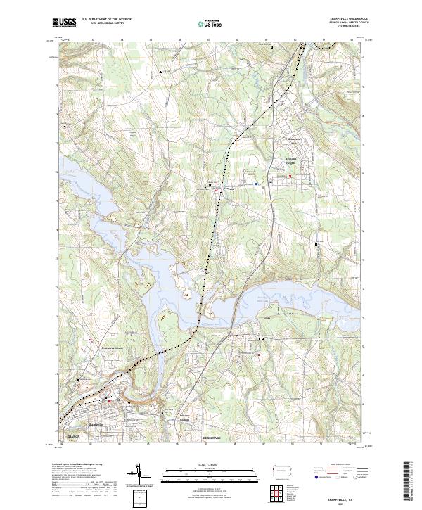 Sharpsville, PA — USGS 7.5-minute topo (2023)
