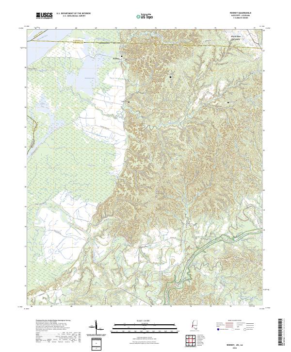 Rodney, MS-LA — USGS 7.5-minute topo (2024)