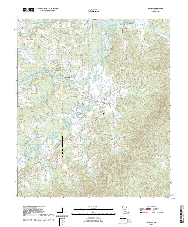 Robeline, LA — USGS 7.5-minute topo (2024)