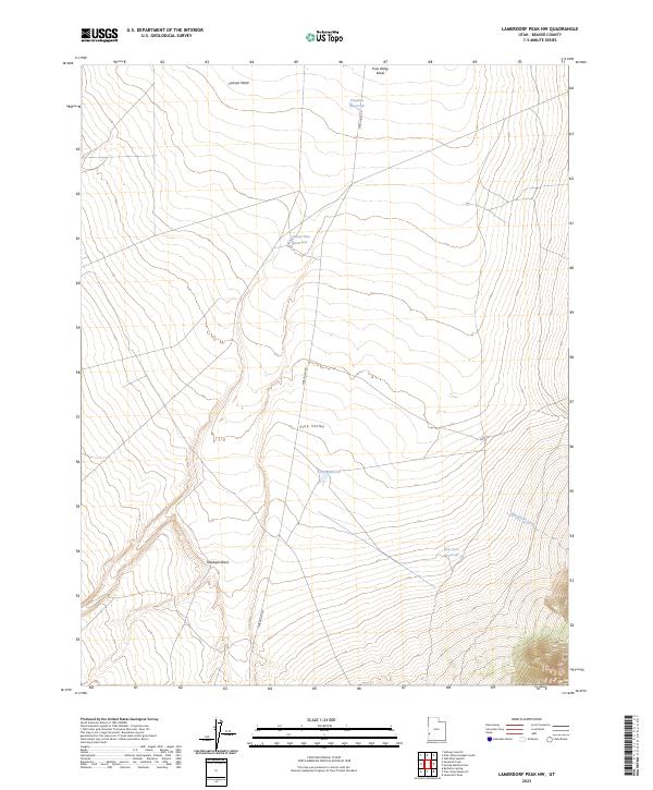 Lamerdorf Peak NW, UT — USGS 7.5-minute topo (2023)