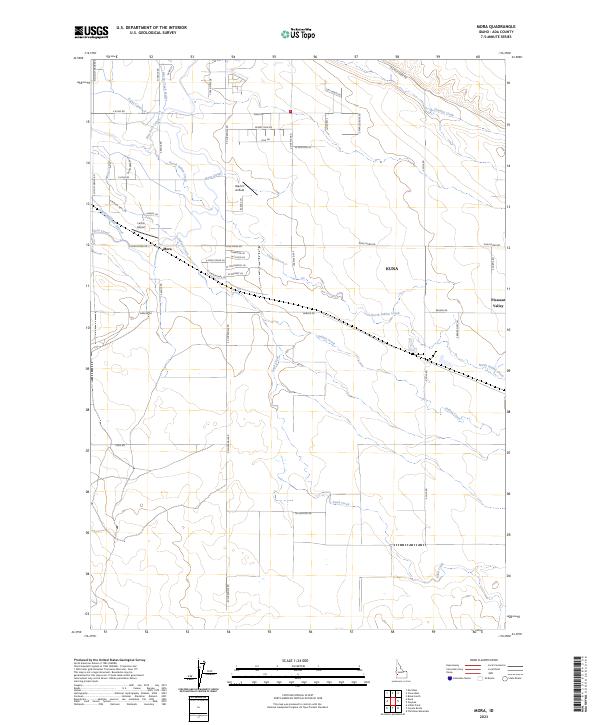 Mora, ID — USGS 7.5-minute topo (2023)