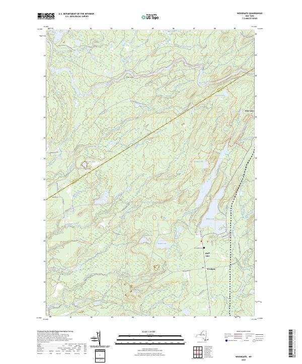 Woodgate, NY — USGS 7.5-minute topo (2023)