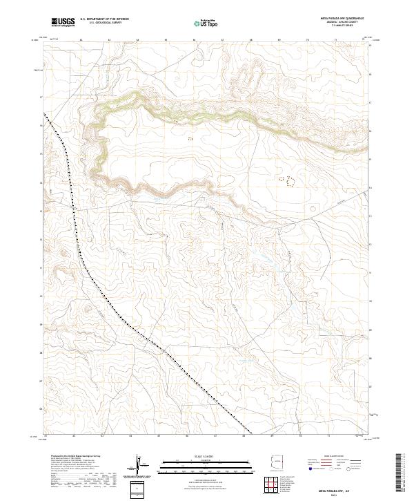 Mesa Parada NW, AZ — USGS 7.5-minute topo (2021)