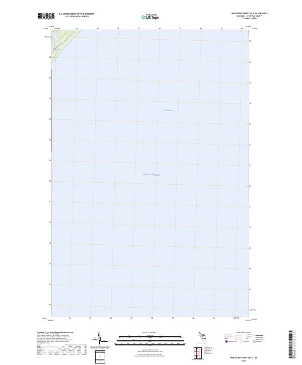 Whitefish Point OE S, MI — USGS 7.5-minute topo (2023)