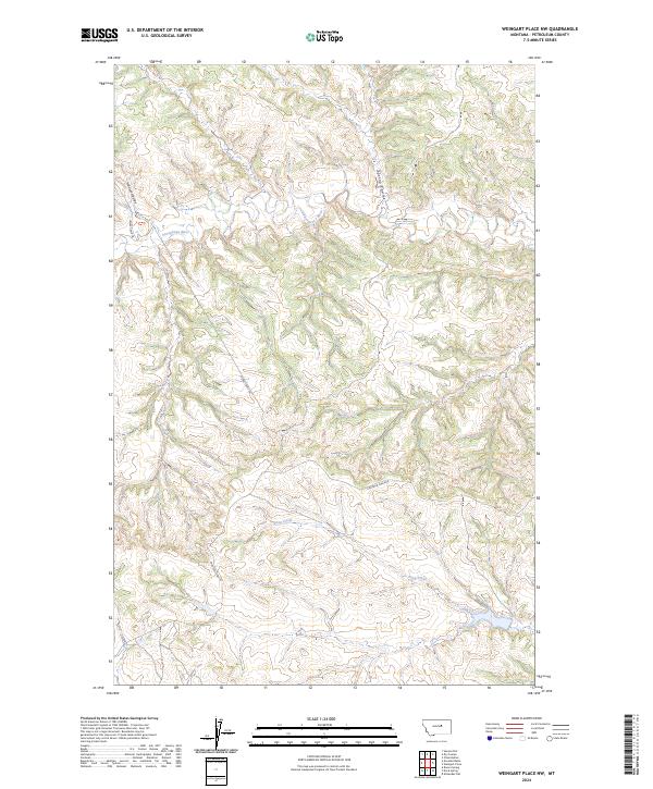 Weingart Place NW, MT — USGS 7.5-minute topo (2024)