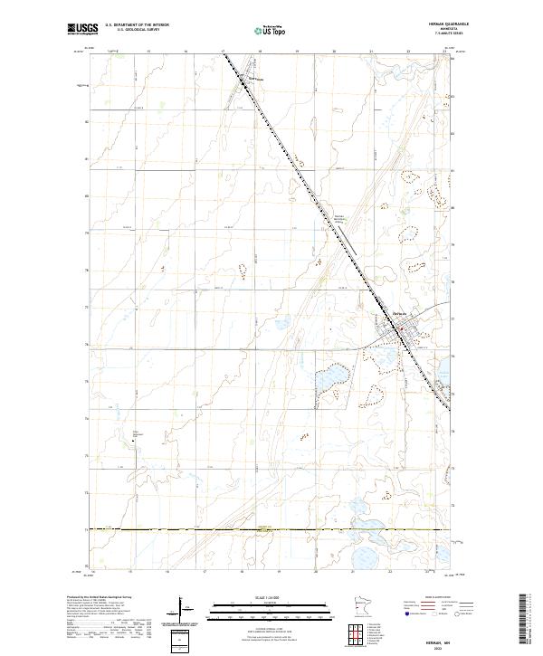 Herman, MN — USGS 7.5-minute topo (2022)