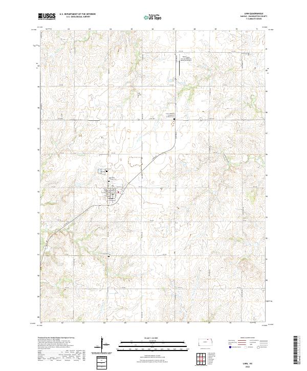 Linn, KS — USGS 7.5-minute topo (2022)