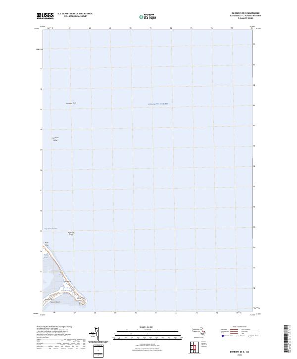 Duxbury OE E, MA — USGS 7.5-minute topo (2024)