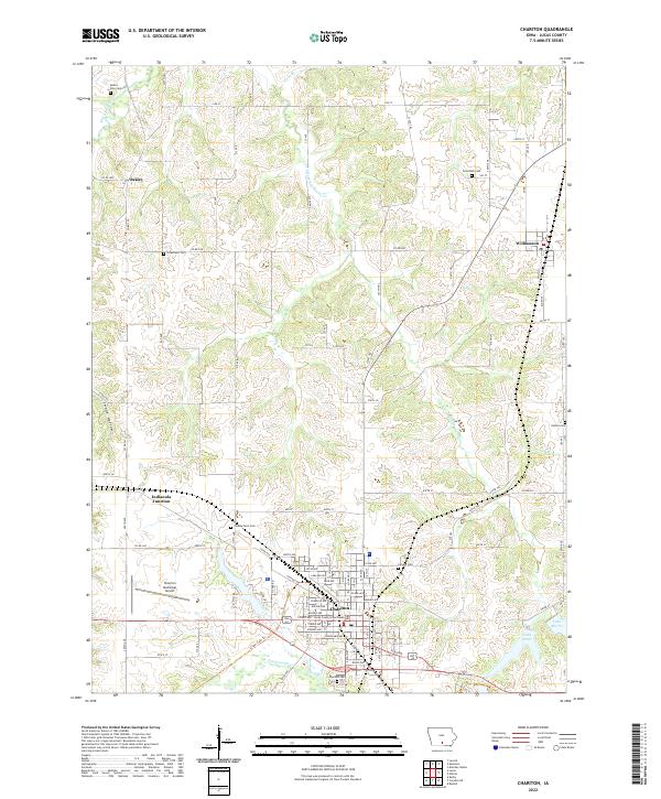 Chariton, IA — USGS 7.5-minute topo (2022)
