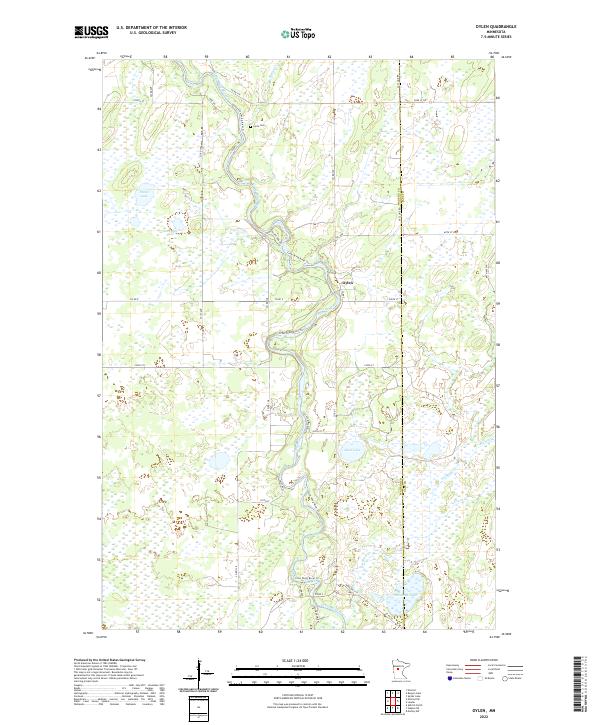 Oylen, MN — USGS 7.5-minute topo (2022)