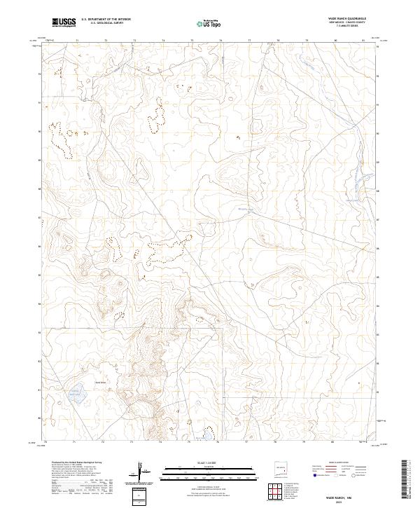 Wade Ranch, NM — USGS 7.5-minute topo (2023)