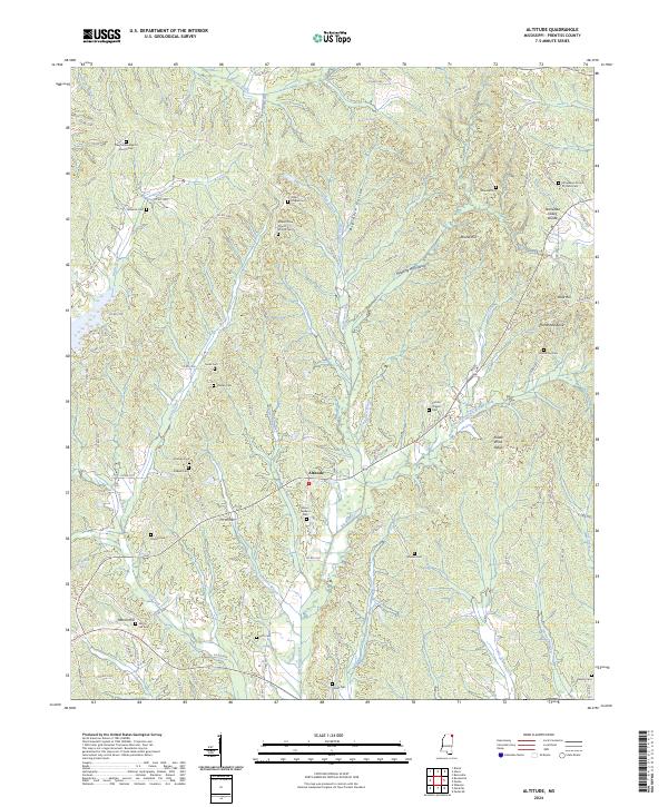 Altitude, MS — USGS 7.5-minute topo (2024)