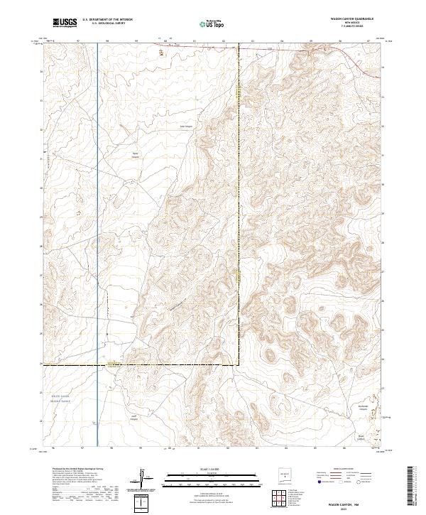 Wagon Canyon, NM — USGS 7.5-minute topo (2023)