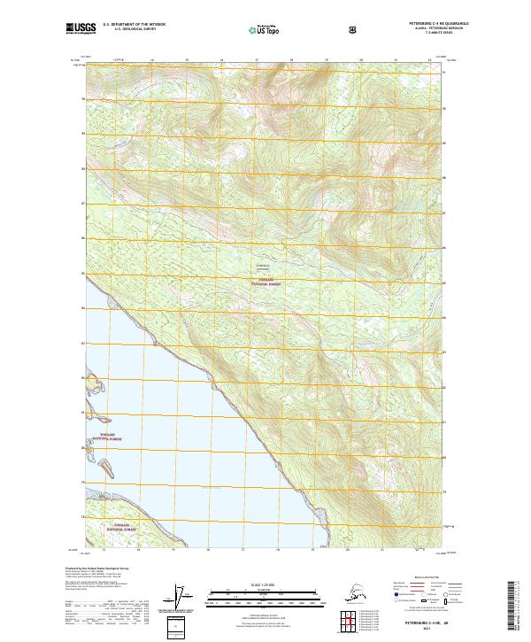 Petersburg C-4 NE, AK — USGS 7.5-minute topo (2021)