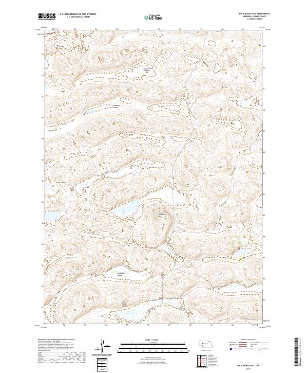 Wild Horse Hill, NE — USGS 7.5-minute topo (2021)