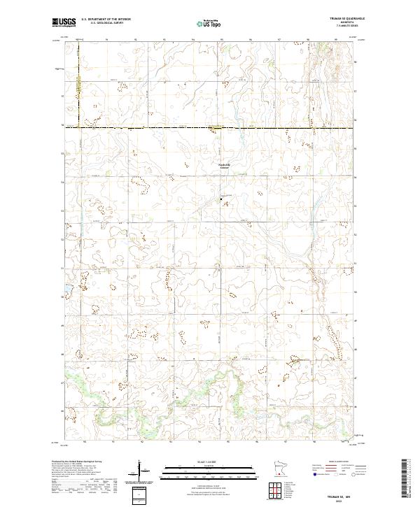 Truman SE, MN — USGS 7.5-minute topo (2022)